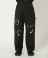 ＜ALMOSTBLACK＞WVN EMBROIDERY WASH WORK PANTS