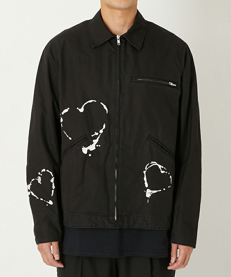 ＜ALMOSTBLACK＞WOVEN EMBROIDERY WASH WORK JACKET