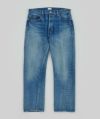 ＜CIOTA＞New Straight 5 Pocket Pants(Medium Dark Blue(Damage))