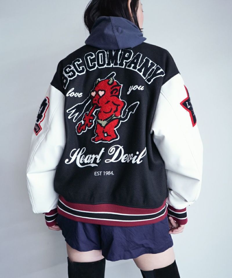  ＜BASICKS＞VINTAGE STYLE VARSITY JACKET