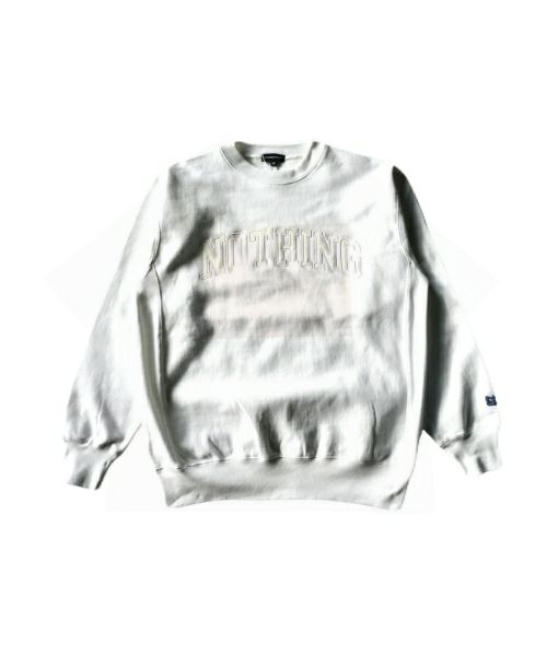 ＜Do Nothing Congress＞NOTHING Lettered Wappen CREWNECK