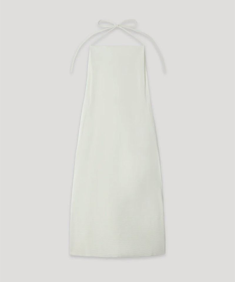 ＜CFCL＞SOFT MIRAN APRON DRESS(WHITE)