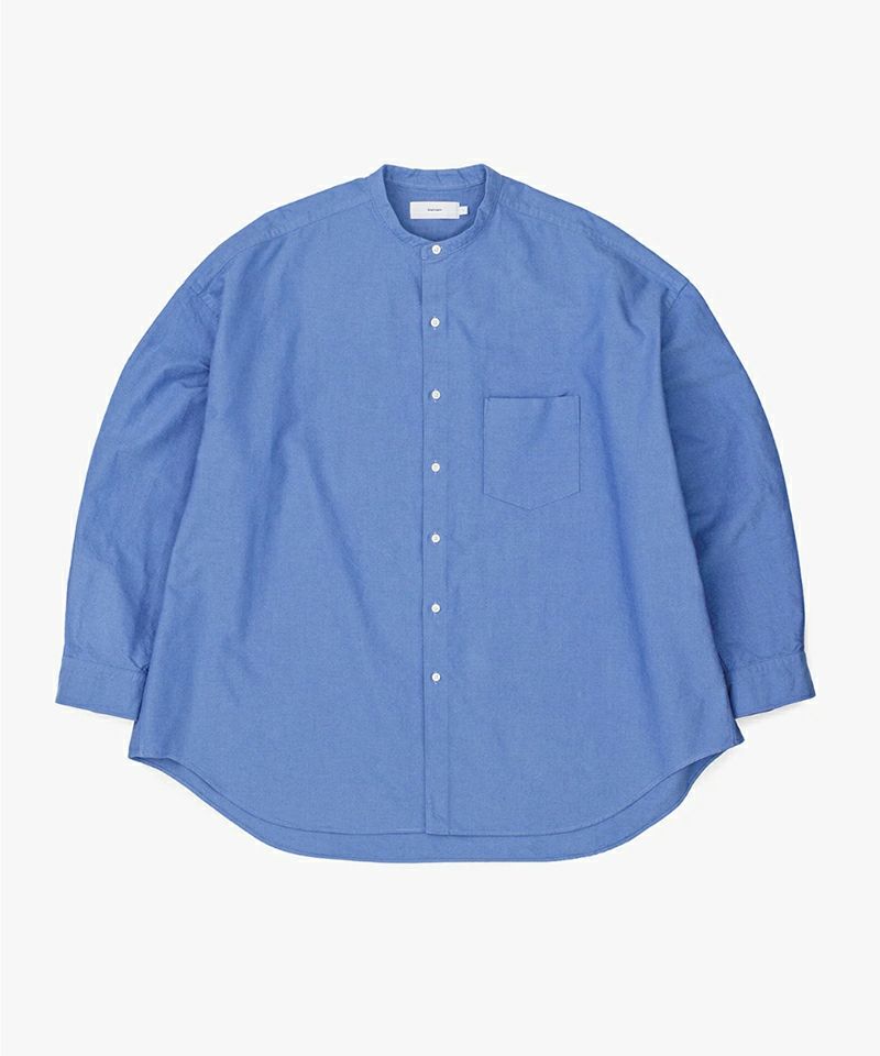 ＜Graphpaper＞Oxford L/S Oversized Band Collar Shirt(GM251-50022B)