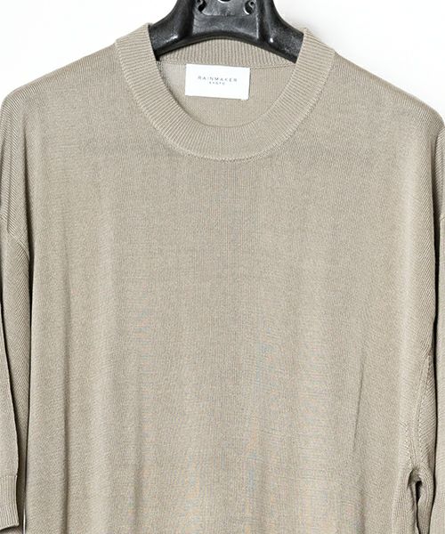 RAINMAKER＞CREW-NECK S/S SWEATER | MAKES ONLINE STORE