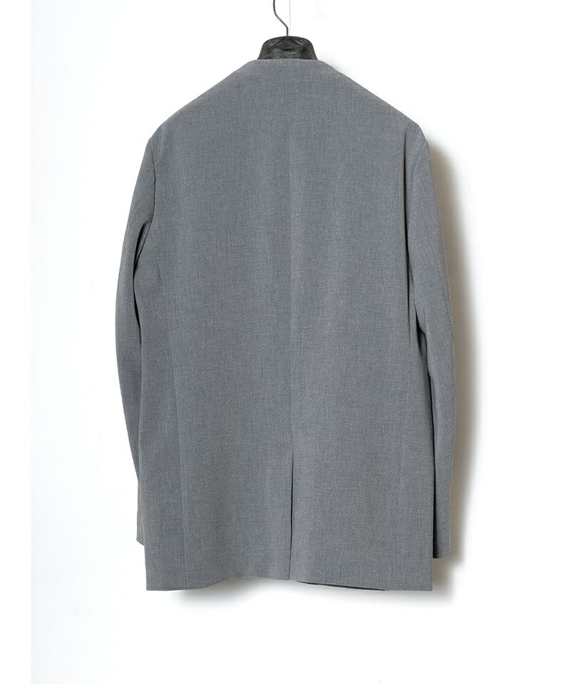 RAINMAKER＞DOUBLE CLOTH NO COLLAR JACKET | MAKES ONLINE STORE