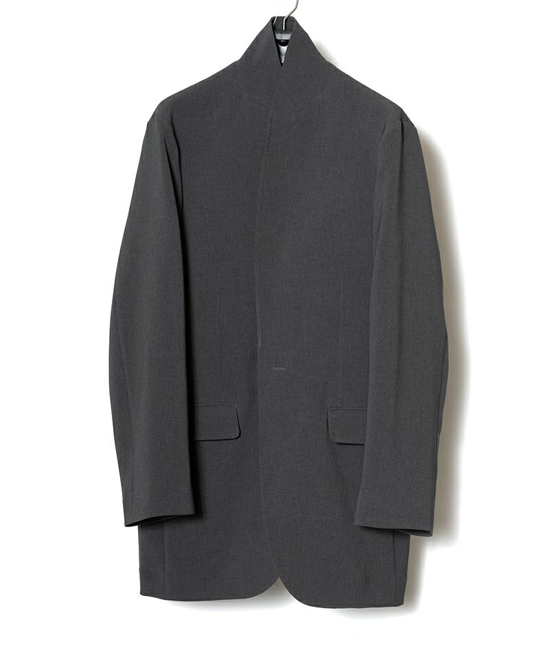 ＜RAINMAKER＞DOUBLE CLOTH SHAWL COLLAR LONG JACKET