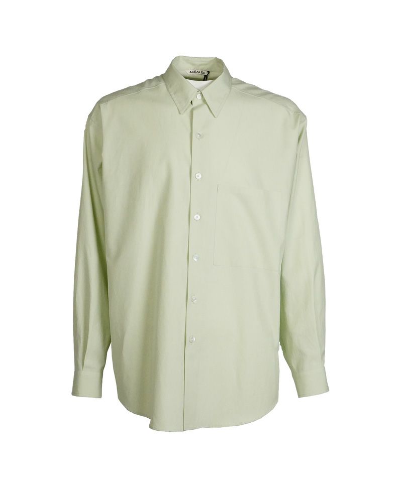 ＜AURALEE＞WASHED FINX TWILL BIG SHIRT