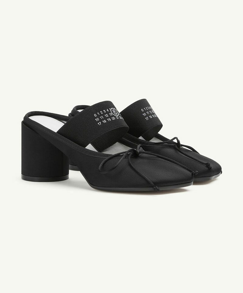 ＜MM⑥ Maison Margiela＞ロゴエラスティックバレエデコルテ