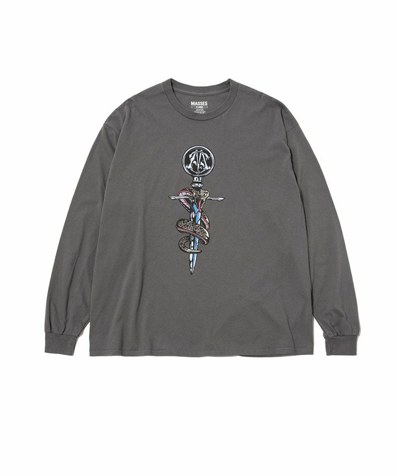 MASSES＞T-SHIRT L/S CROSS SNAKE | MAKES ONLINE STORE