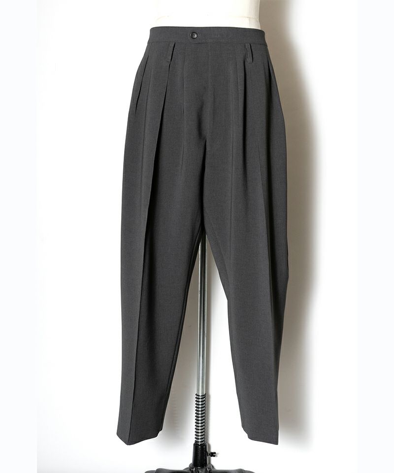 RAINMAKER＞DOUBLE CLOTH 3-PLEATED TROUSERS | MAKES ONLINE STORE
