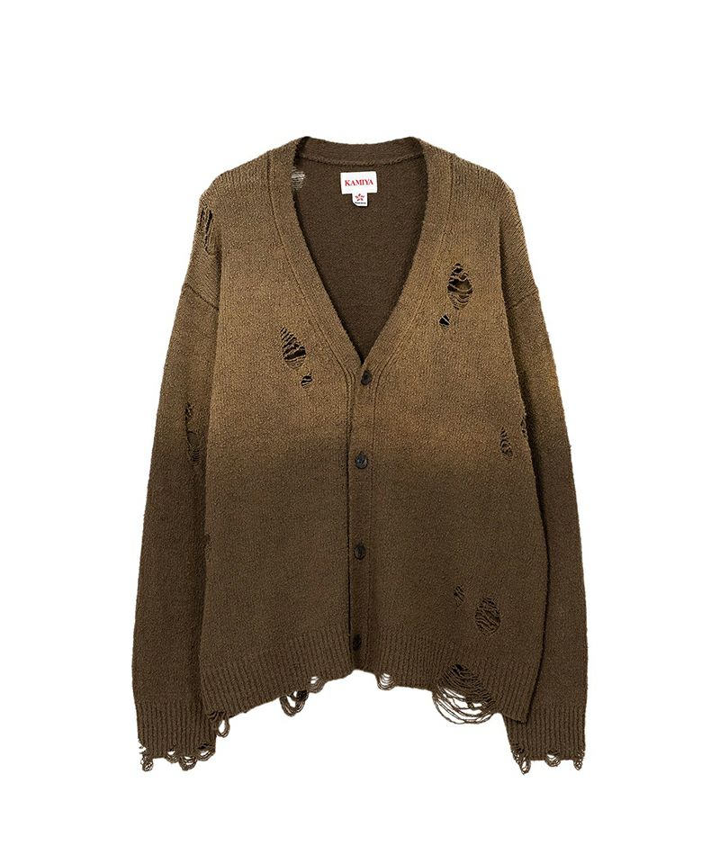 ＜KAMIYA＞Sun-Fade Knit Cardigan