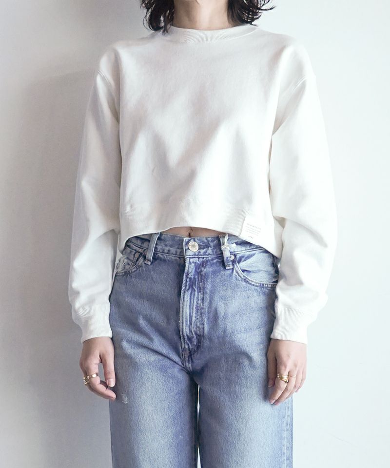 HYKE＞CROPPED SWEAT SHIRT | MAKES ONLINE STORE