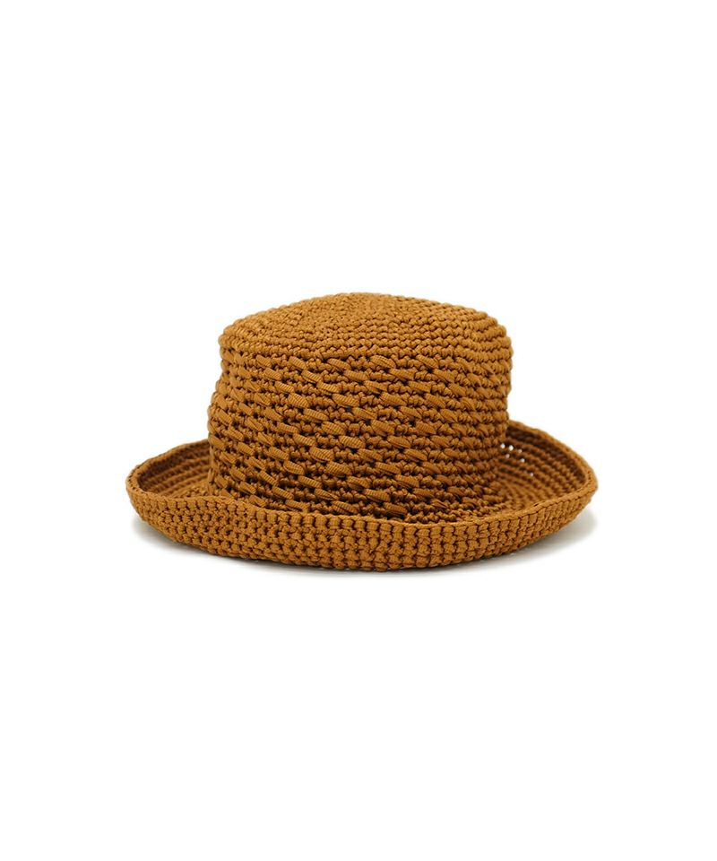 ＜KIJIMA TAKAYUKI＞POLY HAND KNIT BUCKET HAT (KN-251104)