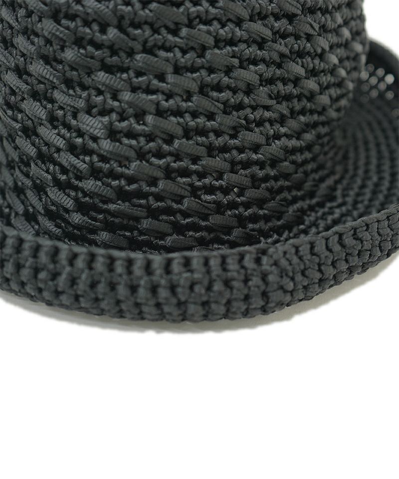 KIJIMA TAKAYUKI＞POLY HAND KNIT BUCKET HAT (KN-251104