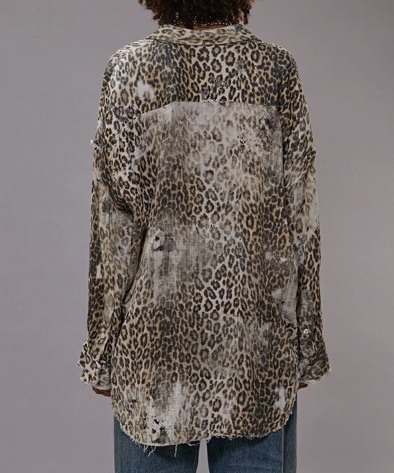 R13＞SHREDDED SEAM DROP NECK SHIRT | MAKES ONLINE STORE