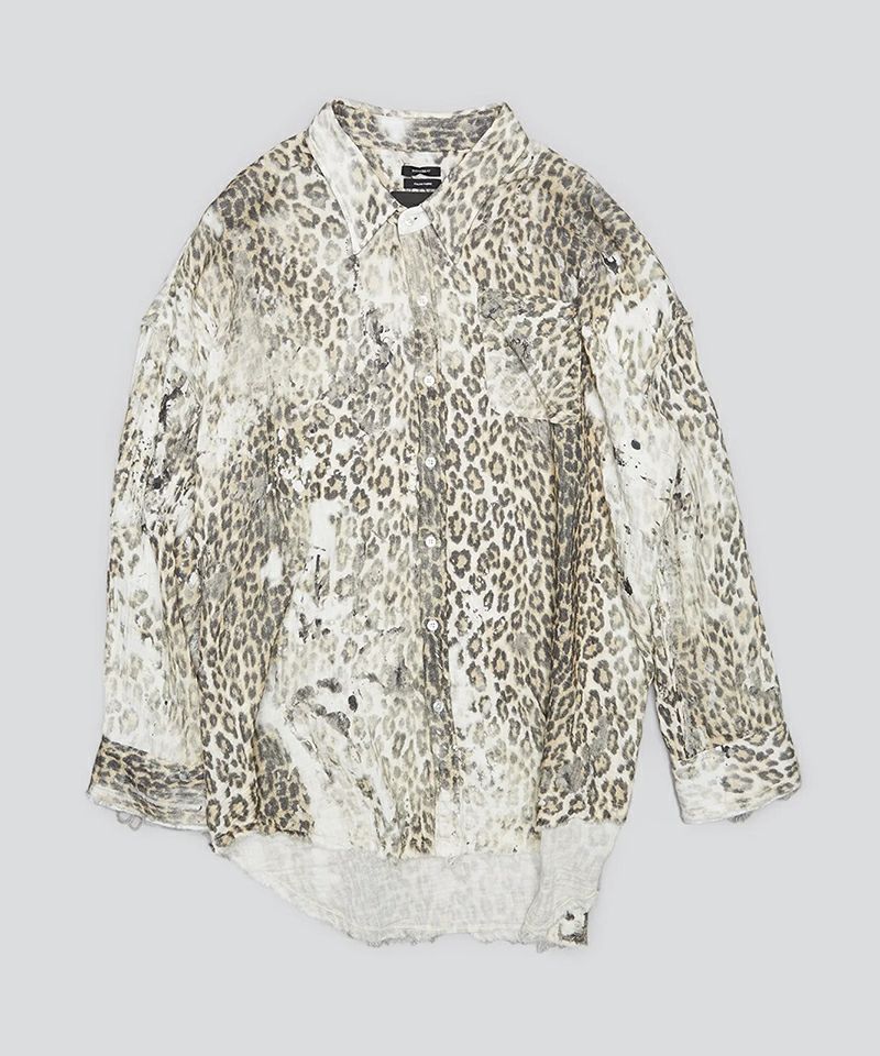 R13＞SHREDDED SEAM DROP NECK SHIRT | MAKES ONLINE STORE