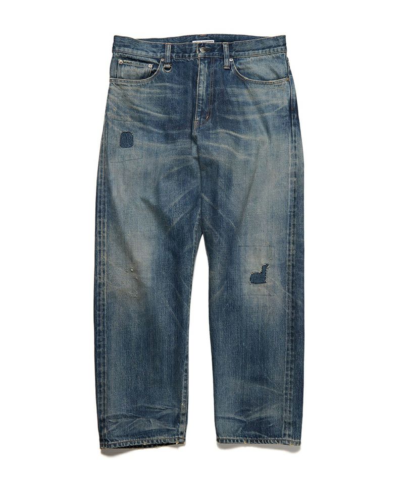 ＜uniform experiment＞DAMAGED REGULAR FIT JEANS