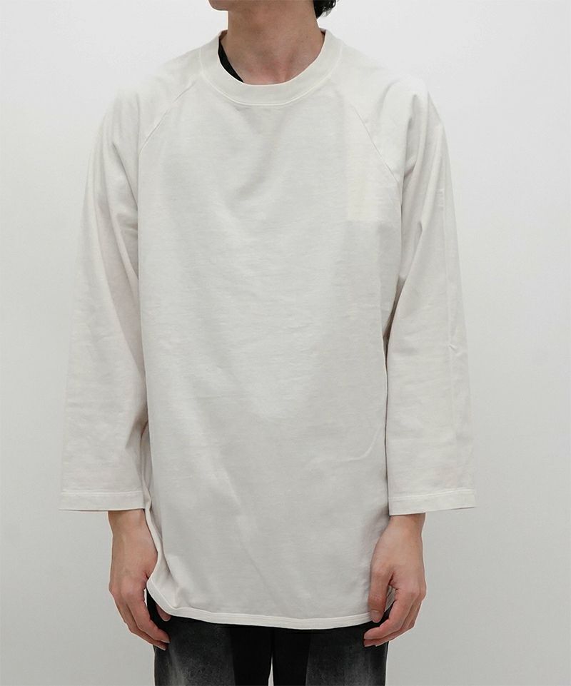 blurhms ブラームス baseball raglan Tee サイズ4 blurhms (ブラームス) Co/Silk Nep Baseball Raglan Tee