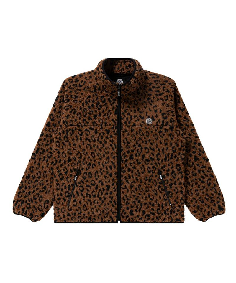 ＜BlackEyePatch＞OG LABEL LEOPARD BOA FLEECE JACKET