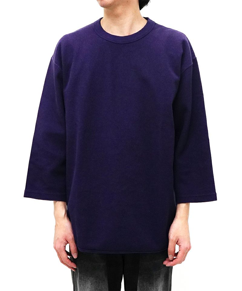 ＜blurhmsROOTSTOCK＞Rough&Smooth Thermal Baseball Tee