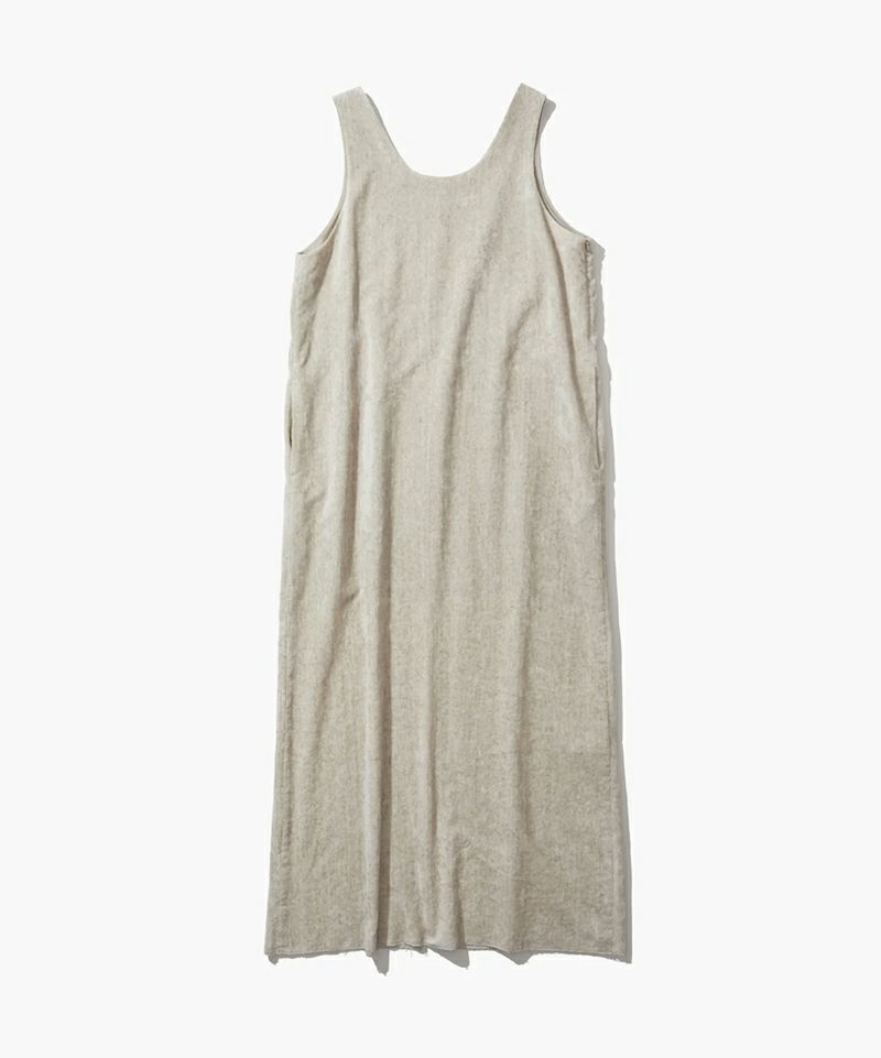 ＜ATON＞LINENVELVET TANK TOP DRESS