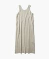 ＜ATON＞LINENVELVET TANK TOP DRESS