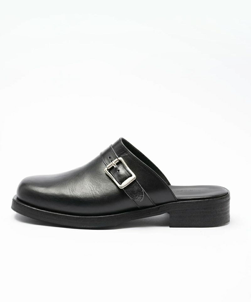 ＜OUR LEGACY＞CAMION MULE -Black Leather