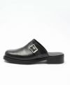 ＜OUR LEGACY＞CAMION MULE -Black Leather