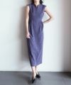 ＜Mame Kurogouchi＞Micro Floral Jacquard Dress - purple