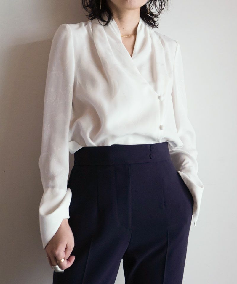 ＜Mame Kurogouchi＞Micro Floral Jacquard Dress - white