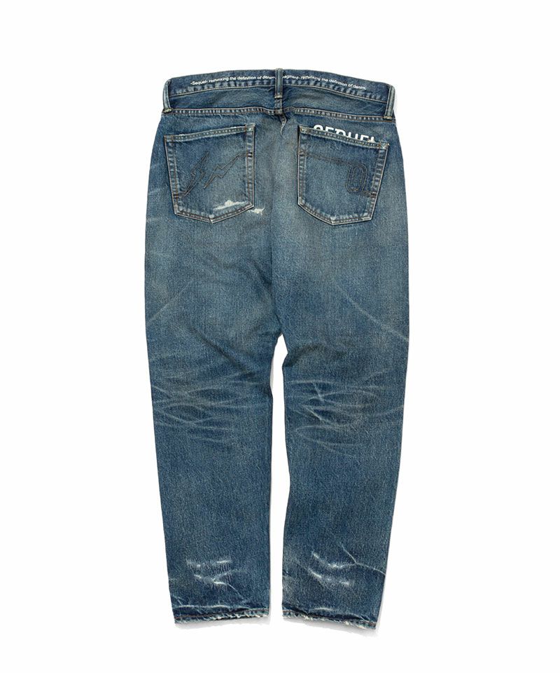 【新品未使用】FRAGMENT x SEQUEL DAMAGE DENIM FRAGMENT x SEQUEL]DAMEGE DENIM PANTS/INDIGO(SQ-23SS-PT-05