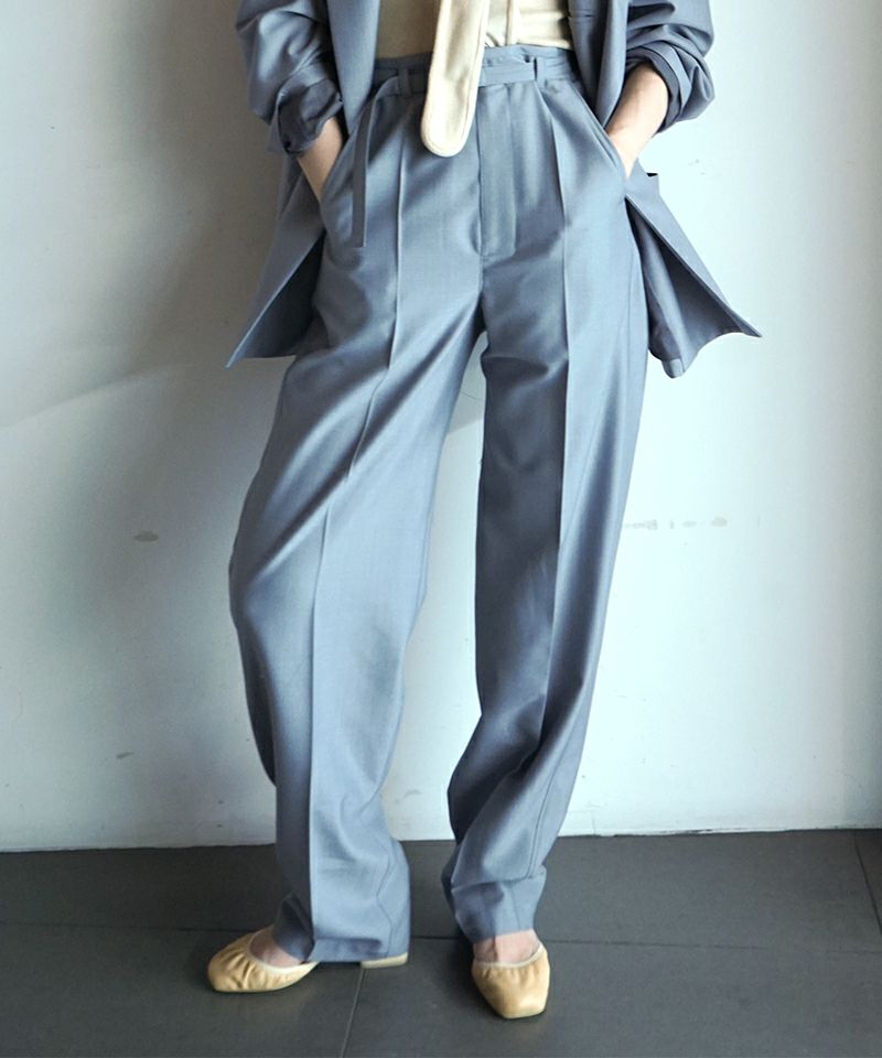 bts v テテ着用 LEMAIRE belted pleat pants M lemaire-dark-brown-belted-