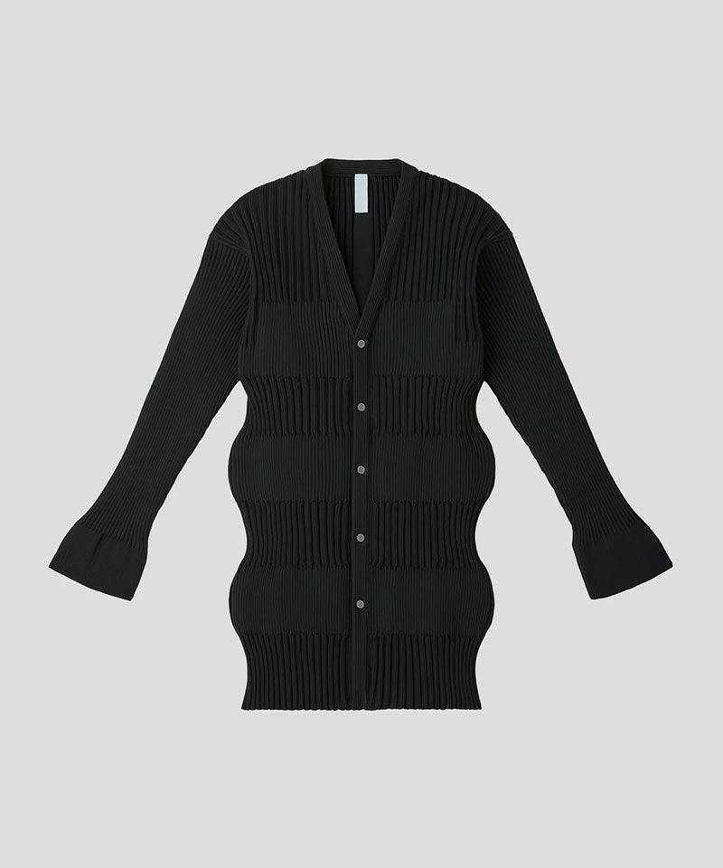 CFCL＞FLUTED LONG CARDIGAN(BLACK) | MAKES ONLINE STORE