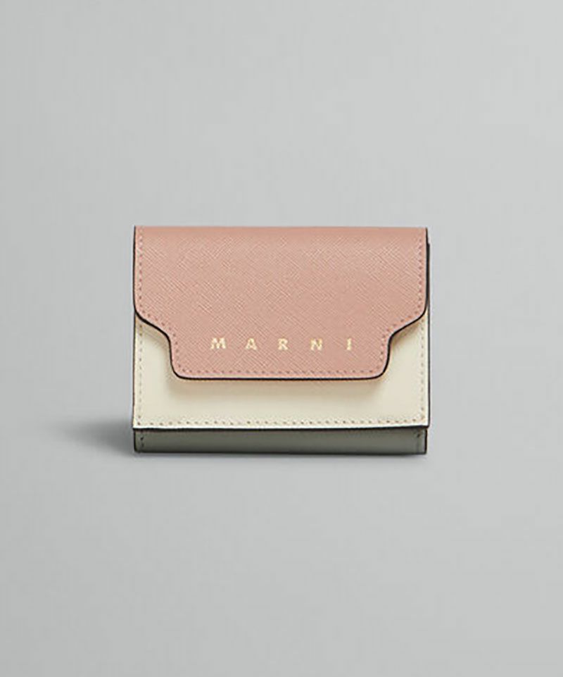 新品未使用 MARNI サフィアーノ 三つ折り財布 MARNI＞サフィアーノレザー製三つ折りウォレット | MAKES ONLINE STORE