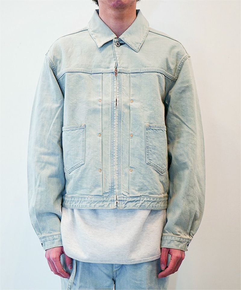 ＜blurhms＞12.9oz Denim Zip Jacket