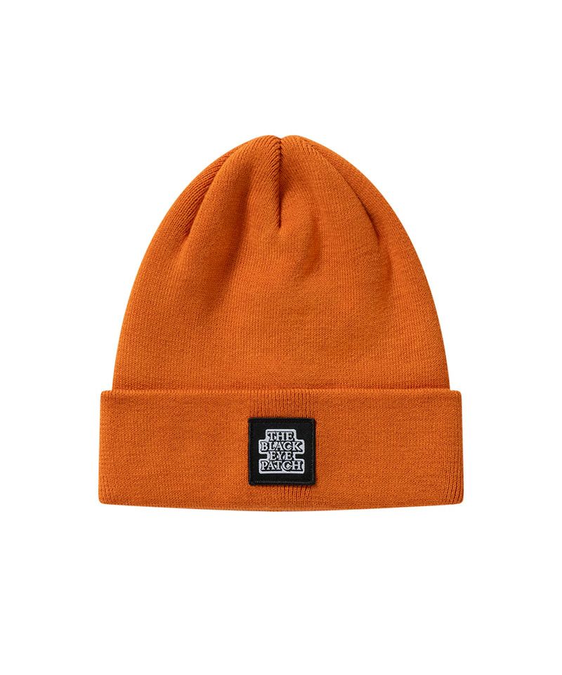 【Black Eye Patch】 OG LABEL PATCHED BEANIE 帽子 BlackEyePatch>OG LABEL PATCHED BEANIE | MAKES ONLINE STORE
