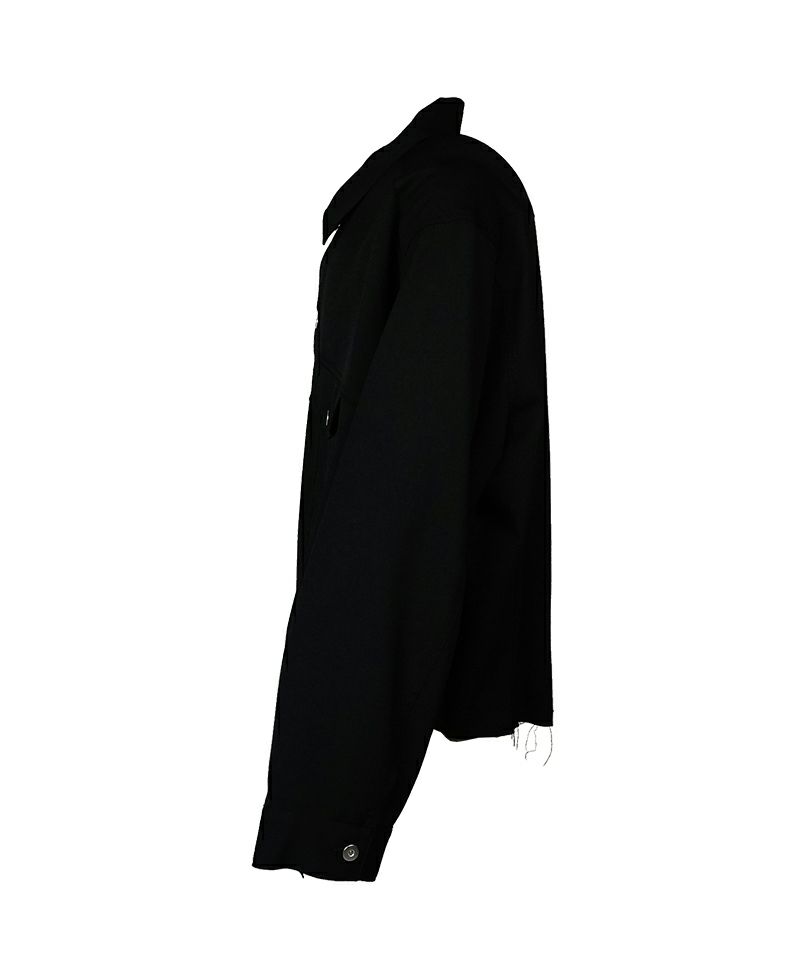 BLACK COMME des GARCONS＞ウールギャバジン ジャケット (1O