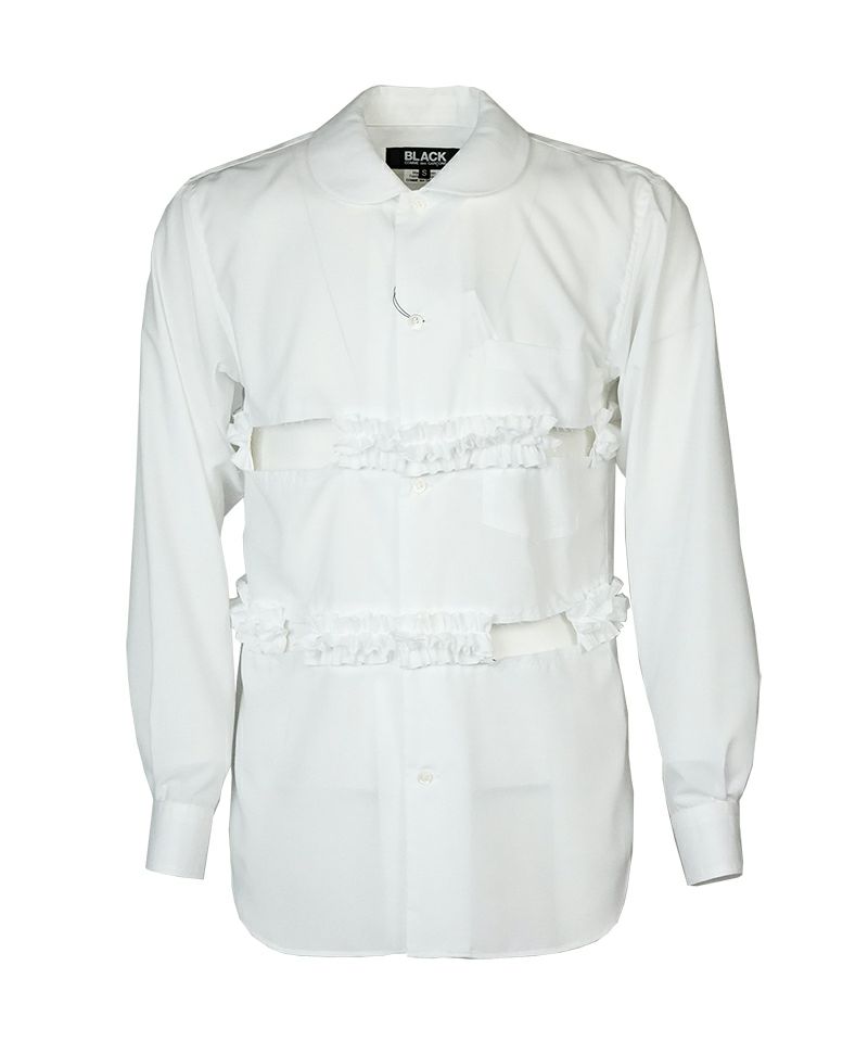 BLACK COMME des GARCONS＞エステルスパンブロード シャツ (1O-B012