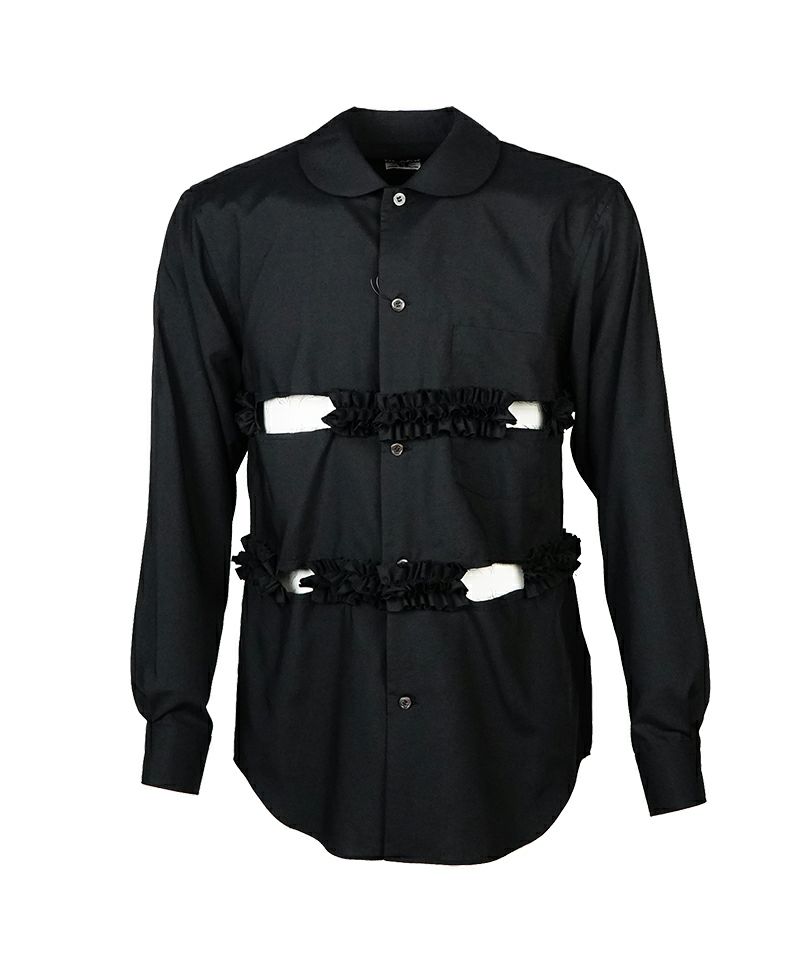 BLACK COMME des GARCONS＞エステルスパンブロード シャツ (1O-B012