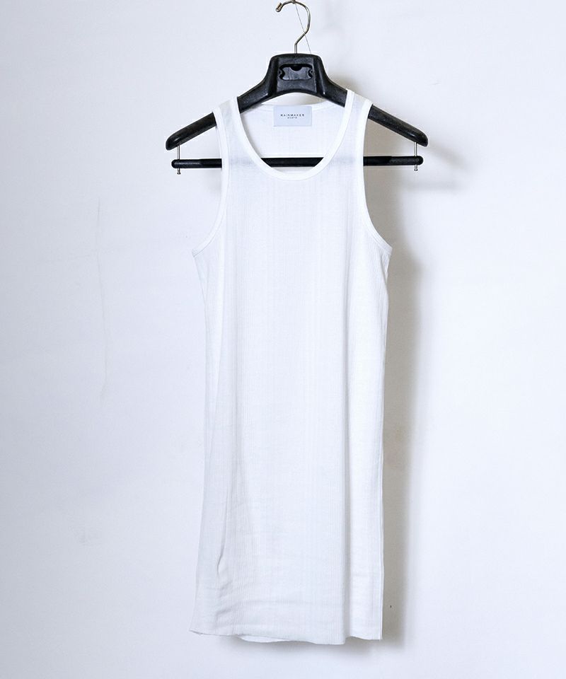 ＜RAINMAKER＞RANDOM RIB NUDE TANK TOP