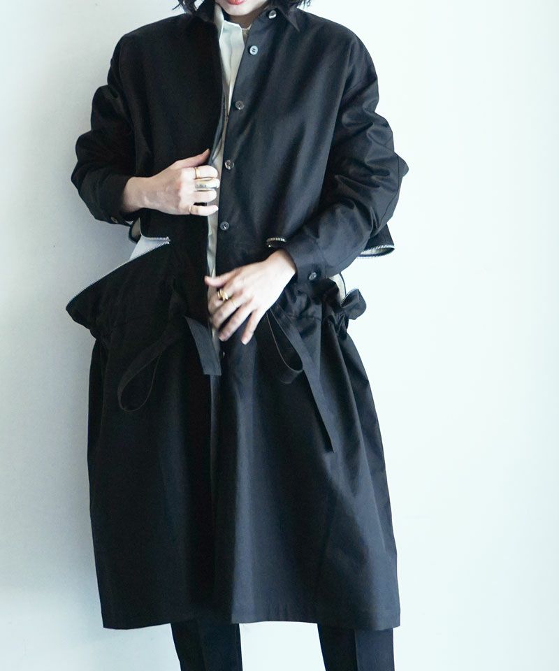 ＜GURTWEIN＞Cotton gabardine zip-on-waist spring shacket