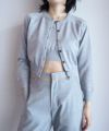 ＜FUMIKA＿UCHIDA＞KNITED CREW-NECK CARDIGAN(LIGHT GREY)