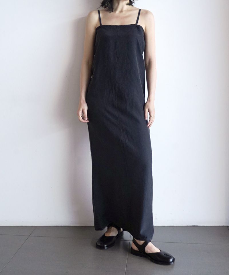 ＜GABRIELA COLL GARMENTS＞SILK PONGEE SLIP DRESS