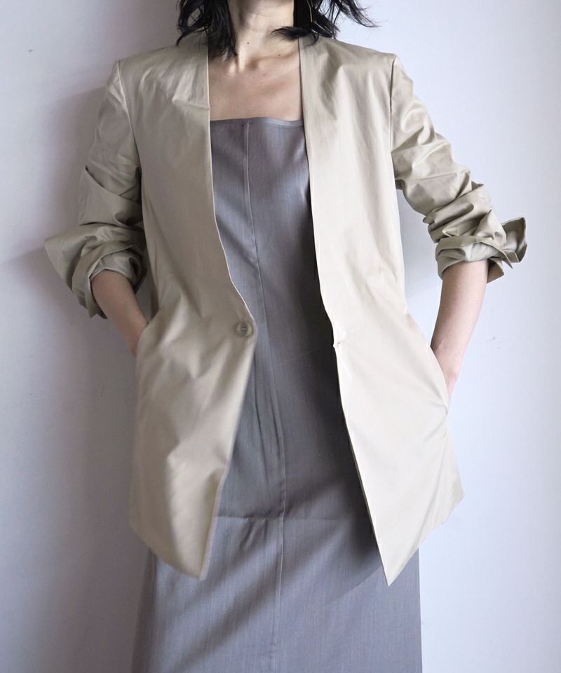 ＜GABRIELA COLL GARMENTS＞POPLIN DOUBLED FOLDED JACKET