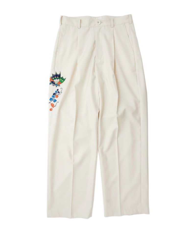 ＜KAMIYA＞“AGEHA” Embroidery Pants