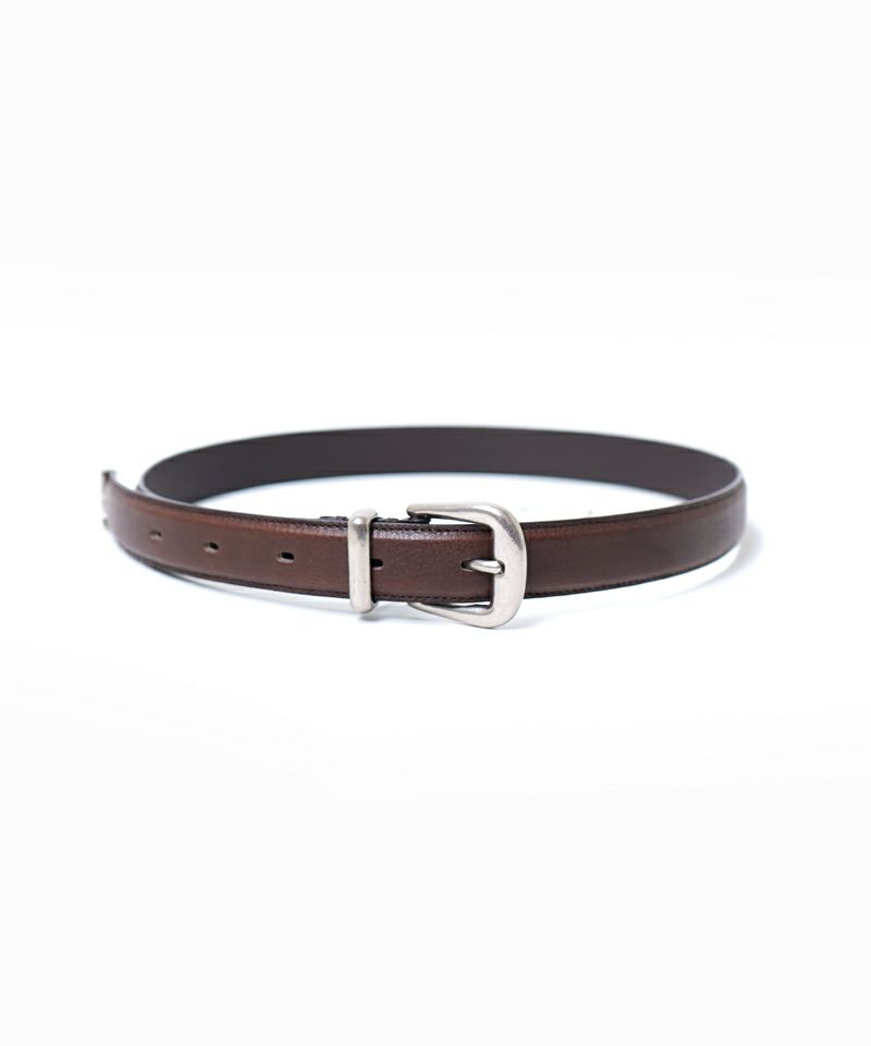 ＜YLÈVE＞LEATHER BUCKLED BELT