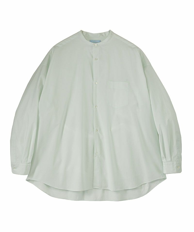 ＜Graphpaper＞ALUMO for GP L/S Oversized Band Collar Shirt(GM251-50096C)