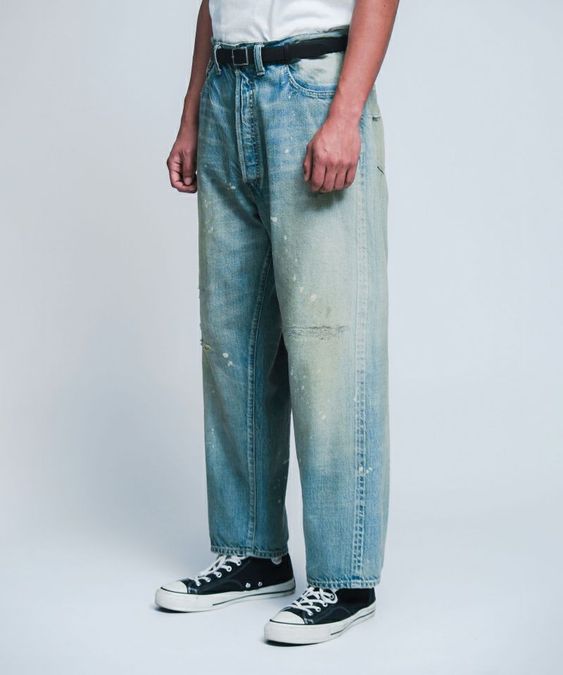 No.37 Washed Wide Denim Pants – TIME AFTER TIME