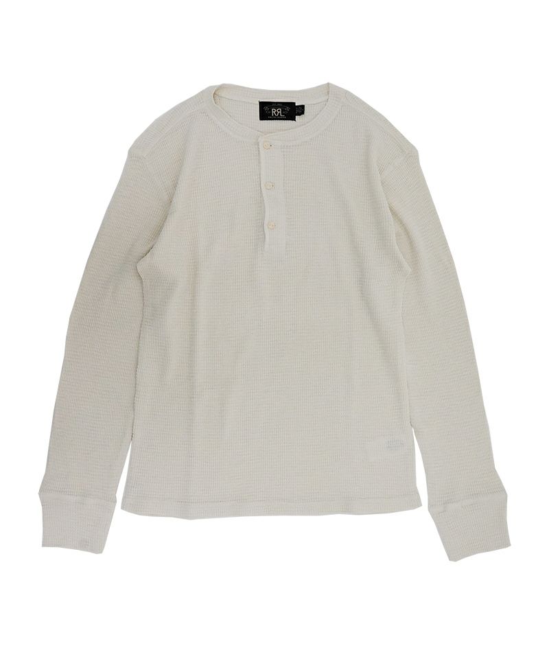 ＜RRL＞WAFFLE KNIT COTTON HENRY L/S(KMI16820001)