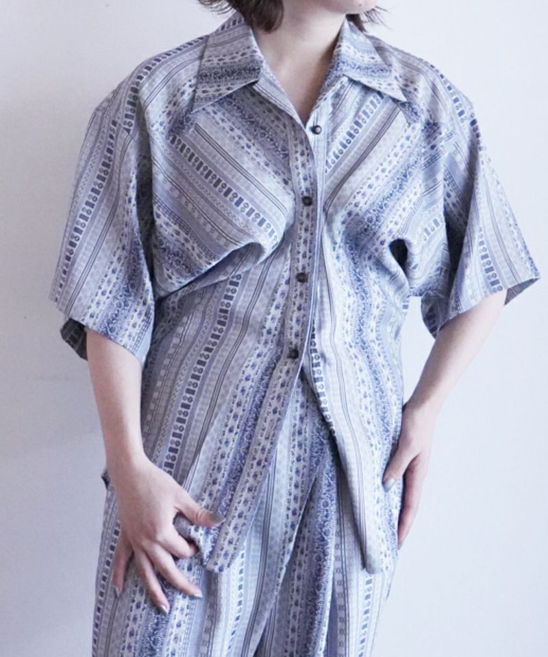 ＜Mame Kurogouchi＞MM25SS-SH080-blue